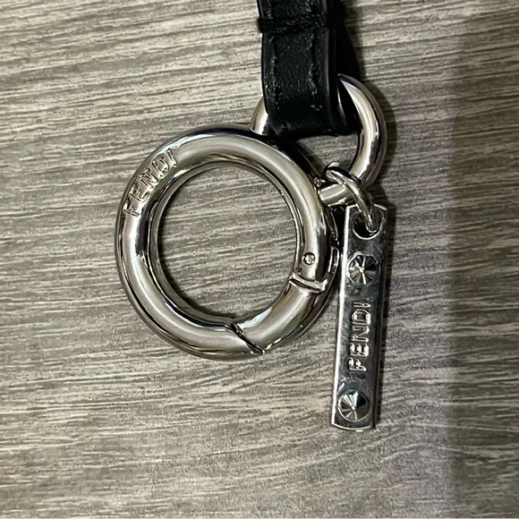 Fendi Blue and Black Fur Monster Purse Charm - Picture 4 of 5